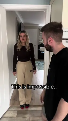 Impossible challenge 😂 #family #couplecomedy #challenge 