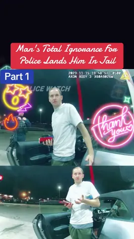 Man's Total Ignorance For Police Lands Him In Jail #cops #police #policeofficer #policeoftiktok #copsoftiktok #MomsofTikTok #capcut #usa 