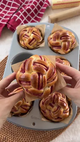 Lemon raspberry brioche buns 🩷💛🩷💛 #bakingrecipe #homemadebread #brioche #buns 