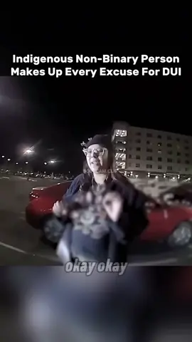 After a non-binary person gets pulled over for driving on the wrong side of the road, she starts making up excuses as to why she is doing bad on the sobriety tests. She blames it on generational trauma, social anxiety, and being non binary. #bodycamfootage #fypツ #nonbinaryarrest 