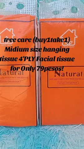 Tree Care(buy1take1) Midium size Hanging tissue 4'Ply facial tissue  #hangingtissue  #fypシ #foryou #fypシ゚viral🖤tiktok #TikTokShop #Shooperlyn 
