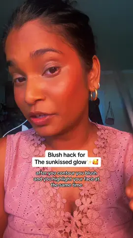 Blush hack @Saie #browngirlmakeup #makeuptutorial #fypシ゚viral #makeuphacks #blushhack #creatorsearchinsights 