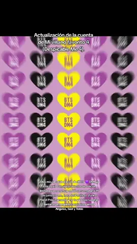 Actualización de la cuenta de Mi #villanofavorito4  (#despicableme  4). ¡Dios mío, la colaboración de #BTS 💜 #DM4 ya está aquí!  Consiga productos de edición limitada para reservar en Weverse mañana 19 de junio (11 a.m., hora del Pacífico). ¡#Funko #Pops! Próximamente y no te pierdas nuestras ventanas emergentes exclusivas en  #LosÁngeles, #Seúl y #Tokio #BTSoficial #BTS #Viral #armybts #armylatam #btsxarmy #army #foryou #fyp #parati #bts_official_bighit #weverse 