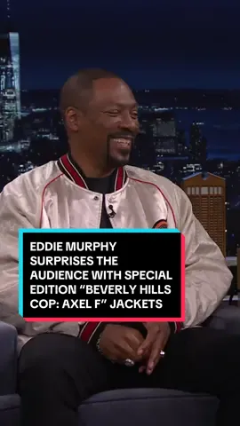 Eddie Murphy surprises the audience with special edition Beverly Hills Cop: Axel F jackets! #FallonTonight #TonightShow #EddieMurphy #BeverlyHillsCop #AxelFoley #JimmyFallon 