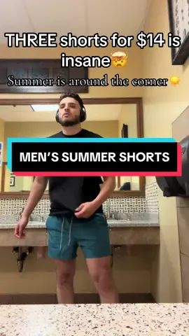 Three high quality shorts for $14 is insaneeeee💀 #shorts #men #clothes #summerfinds #tiktokmademebuyit #TikTokShop #deal 