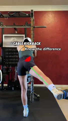 Cable Kickbacks Variations Tips: Know the difference  Gluteus Medius (External Rotation): 	1.	Set the pulley at the bottom. 	2.	Externally rotate your working leg to 45 degrees for better gluteus medius engagement. 	3.	Kick at a 45-degree angle to engage the gluteus medius. Gluteus Maximus (Straight Kickback): 	1.	Set the pulley at or slightly below hip level to ensure a straight kickback. 	2.	Step down with your working leg for stability. 	3.	Kick straight back to maximize gluteus maximus activation. Gluteus Medius (Lateral Kick): 	1.	Set the pulley at the bottom. 	2.	Stand laterally to the cable for optimal lateral movement. 	3.	Kick laterally to target the gluteus medius and gluteus minimus. #glutes #kickback #glutekickback #cablemachine #glutebuilding #legday #musclebuilding 