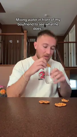 Not the pretzel dip 😭 #fyp #couplescomedy #couplescontent #boyfriendreaction #relationships #calebnandrea 