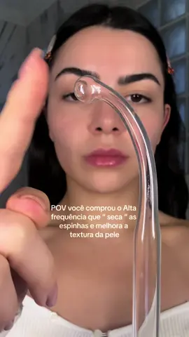 GENTE eu amei 😅🤣   esse aparelho de alta frequencia ajuda a cicatrização das espinhas e reduz as baterias causadoras de acne! O uso desse aparelho deve ser feito sob a orientacao ee um profissional  #fyp #pele #foryou #skincare  #pele #skincareroutine #kbeauty #glassskin #CapCut 