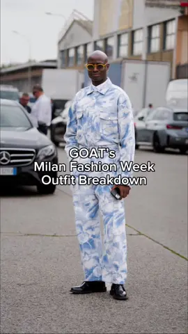 Double denim, statement footwear and tonal tailoring 🇮🇹 Direct from Milan Fashion Week SS25 #goatapp