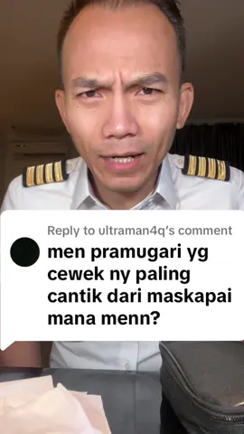 Replying to @ultraman4q dari maskapai apa sih pramugari paling cantik??