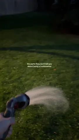 hand watering every inch of grass manually every night <3 #homeimprovement #homeowner #homeowners #homeprojects #newhomeowners #newhomeowner #fy 