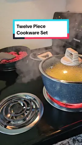 I'm still sad about the rotel 🥺😫 But this cookware set is the bomb! 💯🥰 #cookwareset #potsandpans #easymeals #quickdinners #weeknightdinners #simplemeals #tiktikshop 
