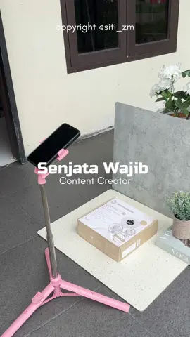 Lucu banget warnanya softpink 🌸🤍 #tripod #mixioa31 #macaronedition #alatngonten #tripodpink 