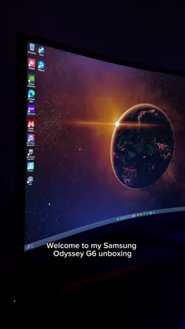 Samsung Odyssey Unboxing #asmr #samsung #odysseyg6 #monitor #240hz #2k 