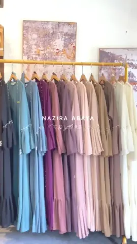 WARNA WARNA NAZIRA ABAYA! SECANTIK ITU WARNANYAA😍✨ YUU ORDER SEKARANG!🛒 #fyp #dress #abaya 