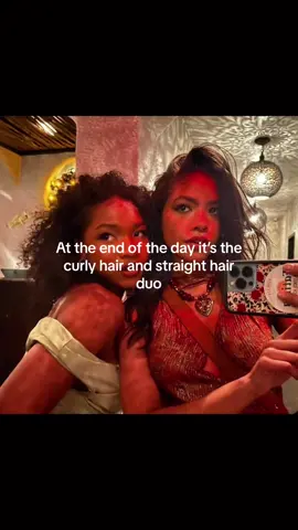 the best duo I fear💕 #fyp #foryou #crulyhair #straighthair #duo #birdsofafeather #soulmates 