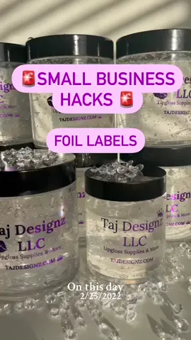 #onthisday #bussinestips #lipglossbusiness #girlboss #foillabels #laserprinter 