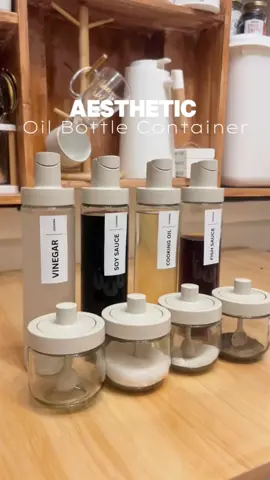 Replying to @azalea23 Dito ko po nabili. Sobrang minimalist & aesthetic. 🥰 #oilbottledispenser #kitchenfinds #kitchenessentials #oilbottle #condimentbottles 