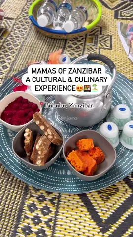 😍🏝️Immerse yourself in Zanzibari culture by enjoying a guided market tour in traditional attire, learn Swahili cooking techniques and eat a meal 🍱 of 9+ authentic zanzibari style dishes accompanied by complimentary coffee/tea & homemade snacks.  Book this unforgettable experience now through our app! 📥Dm for info #discover #book #experience #mamasofzanzibar #foodculture #culinaryexperience #zanzibar #traveltanzania #travelzanzibar