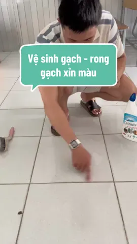 Gạch mà xỉn màu vệ sinh thế nào #LearnOnTikTok #noitro #drnatro #CleanTok #CleanTok 
