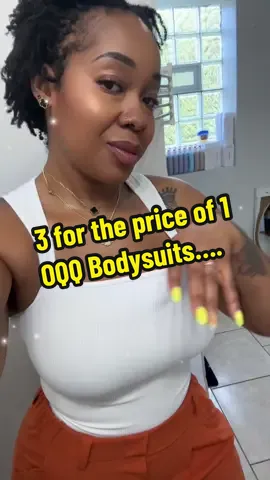 Amazing quality bodysuits, 3 in pack for the price of 1!!!! Thick and durable! Fits a amazing, you can size down!!! Im in a medium and should’ve gotten a small! #tiktokshopfinds #oqq #oqqbodysuit #tiktok #tiktokshop #inexpensive #outfitideas 