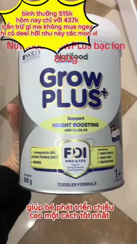 grow plus bạc sự lựa chọn hoàn hảo cho các mom đag tìm dòng sữa hỗ trợ tăng chiều cao cho con #suatangchieucao #xh #grow #growplus 