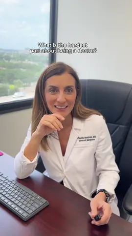 What is the hardest part about being a Doctor? 🥼🩺🩹 #ask #questions #interview #doctor #medical #healthcare #health #insurance #complications #stress #whitecoat #scrubs #clinic #trend #texas