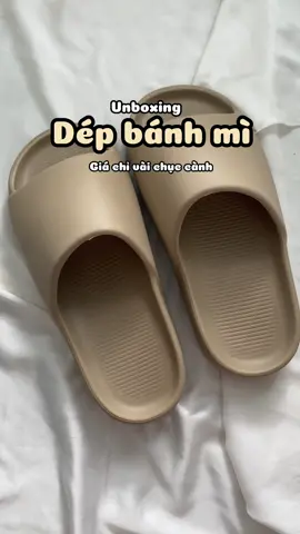 Dép bánh mì giá vài chục cành mà xịn 👍🏻 #dep #depbanhmi #unboxing #unbox #xuhuong 