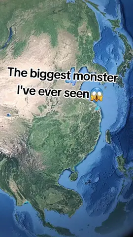 The biggest monster in the world #googleearth #googlehide 