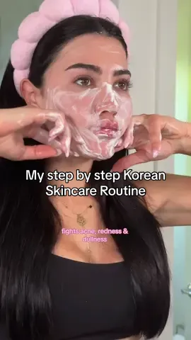 My step by step Korean skincare routine 🧼💕 #mixsoon #beanessence #kbeauty #koreanskincare #skintok #skincareroutine #cleansingfoam #eyecream #foryou #fyp 