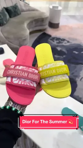 Dior For The Slay💫 Dm me now to make your purchase today 🛍️ - - - - - - - - - #dior #christiandior #Summer #sandals #summersandals #neon #pink #fy #fypage #foryoupage #forher #summervibes #millennial #millennialsoftiktok #houston #losangeles #miami #miamibeach #dallas #boston #atlanta #comfort #comfortsandals #luxury #retailtherapy #retailproblems 
