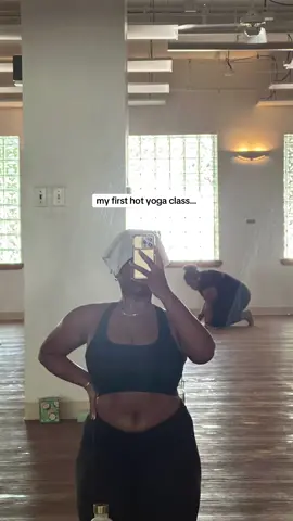 what a way to start off #juneteenth 🥹 i mean I’m proid of myself but i have actually never been so humbled by heat in my life, like i praise the sun all year long lmaoo this is no joke.   by the last 45 mins i was like hm¿…the last 30 i was actively counting down, the last 10 i was just hybernating fr ..  wonderful environment tho!😂 ended class off hearing some  JUNETEENTH🖤 inspired mantras.  #hotyoga #bikram #bikramhotyoga #happyjuneteenth #blacktok #blackgirltiktok #blackgirlyoga #yoga #blackgirlfitness #fy #foryou #fyp 