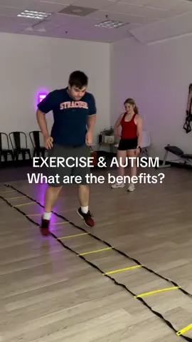 There are many benefits for individuals with autism to engage in regular workouts. These benefits can be physical, mental, and social: Physical Benefits: Exercise can improve motor skills and coordination in autistic individuals. This can be especially helpful for those who experience delays in motor development. Additionally, exercise can help with balance and overall physical fitness. Mental Benefits: Working out is a great way to manage stress and anxiety, common challenges for people with autism. Physical activity releases endorphins, which have mood-boosting effects.  Exercise can also improve sleep quality, which is important for overall well-being. Social Benefits:  Some exercise programs designed for autistic individuals can provide opportunities for social interaction in a safe and structured setting. This can be helpful for developing social skills and making friends. Overall, incorporating a workout routine into the lives of autistic individuals can contribute to a healthier and happier life. 💪🏽 #adaptivefitness #autismfacts #exerciseandautism #fitnessroutine #personaltraining #disabilityfriendlygym #inclusion #differentnotless #workout #healthylifestyle 