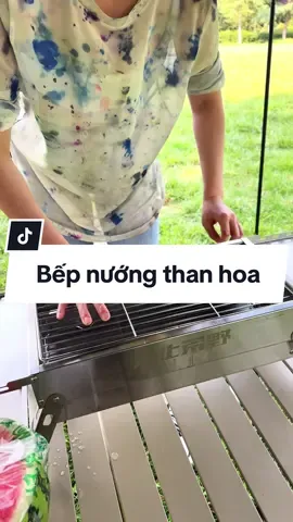 Bếp nướng than hoa gấp gọn làm bằng thép ko rỉ, tặng than hoa không khói mang theo tiện lợi, dùng cho picnic, dã ngoại, nướng ngoài trời\?\?\  #bepnuongthan #bepnuongthanhoa #bepnuong #giadungtienich #giadungtienloi #bepnuonggapgon 