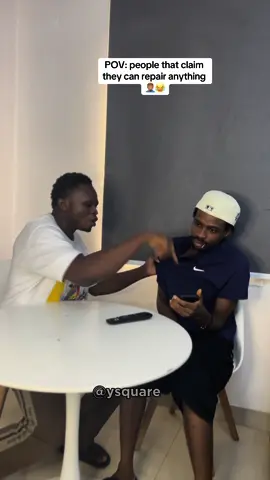 POV: people that claim they can repair anything 🤦🏽‍♂️😂 🎥@jay_subway_  #foryou #foryoupage #viral #fyp #vrial_video #funny #ysquare #relatable #viraltiktok #fypage 