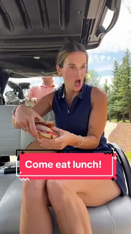 Come eat lunch with me on the golf course 🏌🏼‍♀️⛳️ #golf #mukbang #eatwithme #fyp #travel #vacation #colorado #foryou 