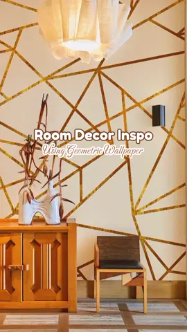 Upgrade your room using Geometric 3d wallpaper.☺️ ang shalaa 😍 tap the yellow basket.☺️ #geometric #wallpaper #3dwallpaper #roomdecor #wallsticker  #roomwallpaper #friday #friyay 
