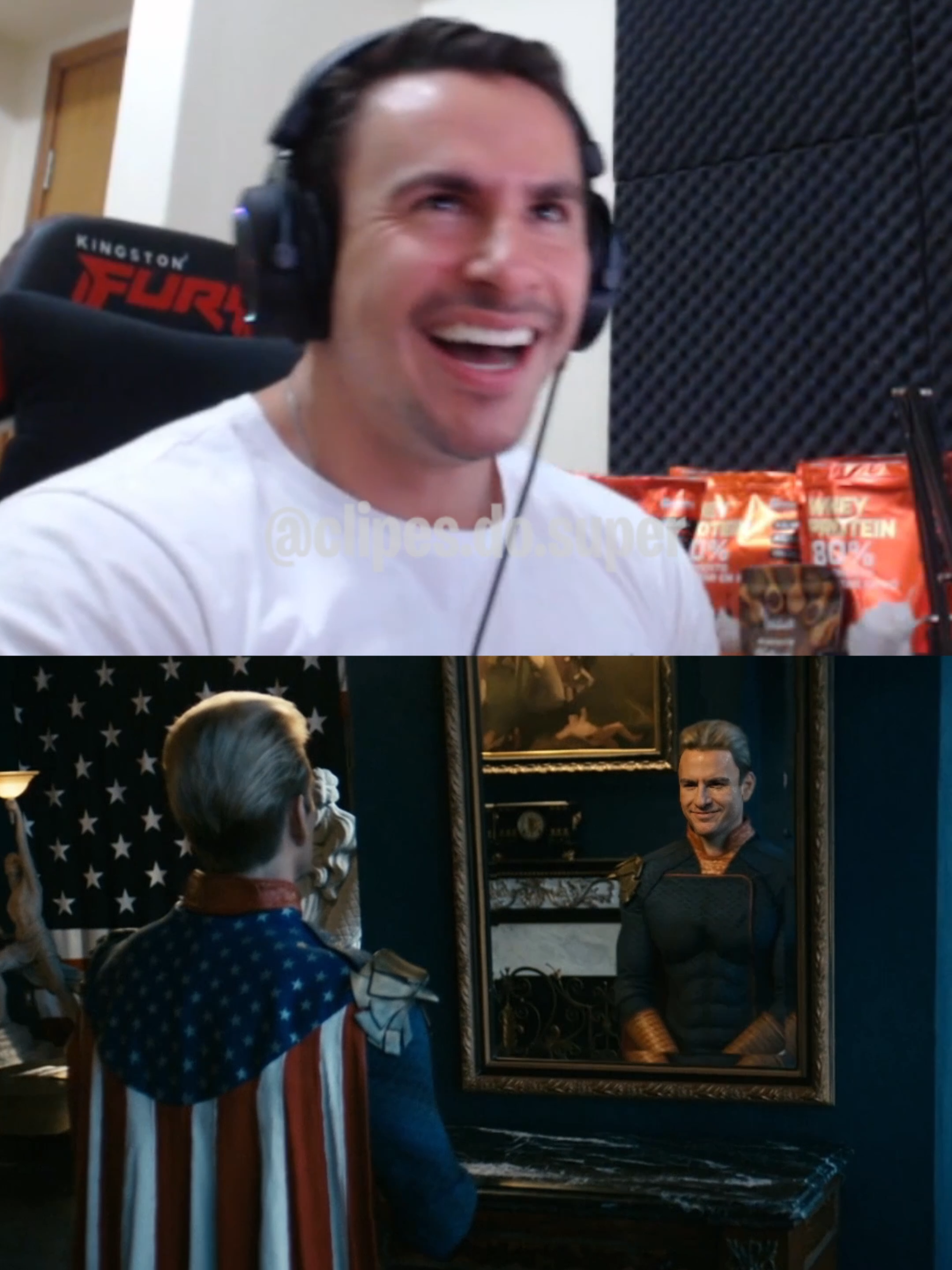 SUPER XANDÃO REAGIANDO A ELE DE HOMELANDER/CAPITÃO PATRIA !!! #xandao #superxandao #xandão #homelander #superxandaoedit