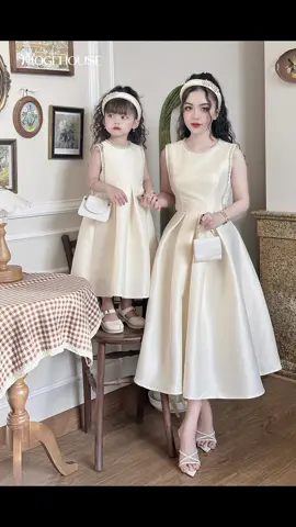 Váy đi tiệc cho mẹ và bé yêu #vaydoimevabegai #MogiHouse #mevabe #xuhuong 