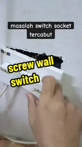 masalah switch socket dinding longgar atau tercabut #switchscrew #wallsocket #wallswitch #switchlonggar #plugtercabut #pluglonggar #switchlonggar 