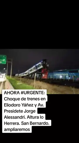 AHORA #URGENTE: Choque de trenes en Eliodoro Yáñez y Av. Presidete Jorge Alessandri. Altura lo Herrera. San Bernardo. ampliaremos#capcut #chile🇨🇱 #viral #parati 