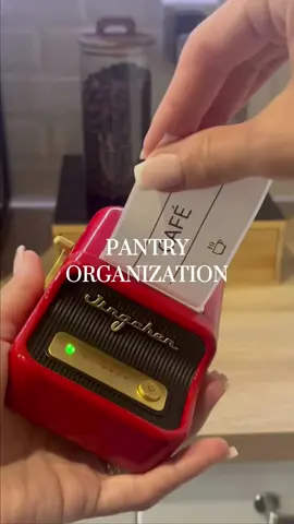 It's time for the pantry to get organized☕️🏡#niimbot #niimbotb21 #organize #organizedhome #organised #organisation #pantryorganization #asmr #asmrsounds #satisfyingvideos #satisfying #restockasmr #giftideas #foryoupage❤️❤️ #fypp