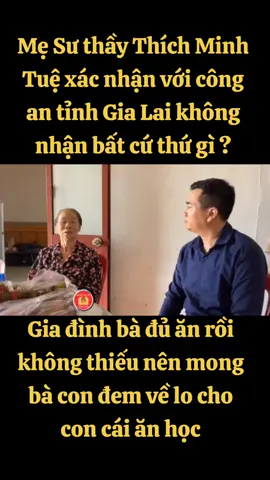 Mẹ sư thầy Thích Minh Tuệ lên tiếng không nhận bất cứ thứ gì từ mọi người  #xuhuong #thinhhanh #tiktokawardsvn2024 #xuhuongtiktok #phatphapnhiemmau #suthaythichminhtue #loicuaphat 