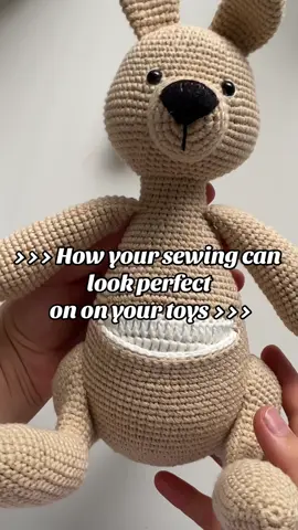 Sewing is the last but most important stage of making amigurumi toys. Here are some tips for you  🥰♥️ #sewing #tips #amigurumi #tutorials #crochettiktok #handmade #australiafyp #fyppppppppppppppppppppppp #kangaroo #crochet 