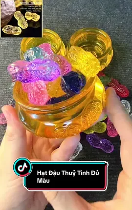 Hạt đậu thuỷ tinh đủ màu decor phòng, bàn làm việc #xuhuong #hatdauphongthuy #viral 