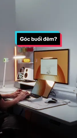 Góc setup làm việc buổi đêm với chiếc đèn bạn tiện dụng #tamayoko #desksetup #deskaccessories #LearnOnTikTok #banlamviec #nghiensetup #decor #odiendulich 