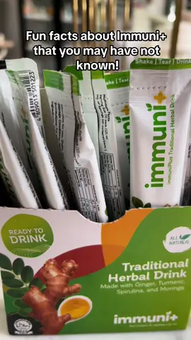 Immuni+ fun facts! #immuniplus #herbaldrink #allnatural #health #vitamin #drink 