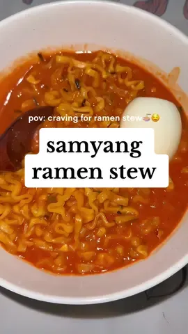 Samyang Ramen Stew🤤🍜 #ramenstew #samyangramen #samyangstew #ramen #samyangstewtype #mukbangsamyang #mukbangramen #MYFoodie #fyp 