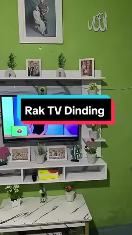 Rekomendasi Rak TV Dinding Minimalis / Meja TV Tempel Dinding 32-42 In Panjang 120 cm #mejatv #mejatvminimalis #rakdindingminimalis #raktv #raktvminimalis 