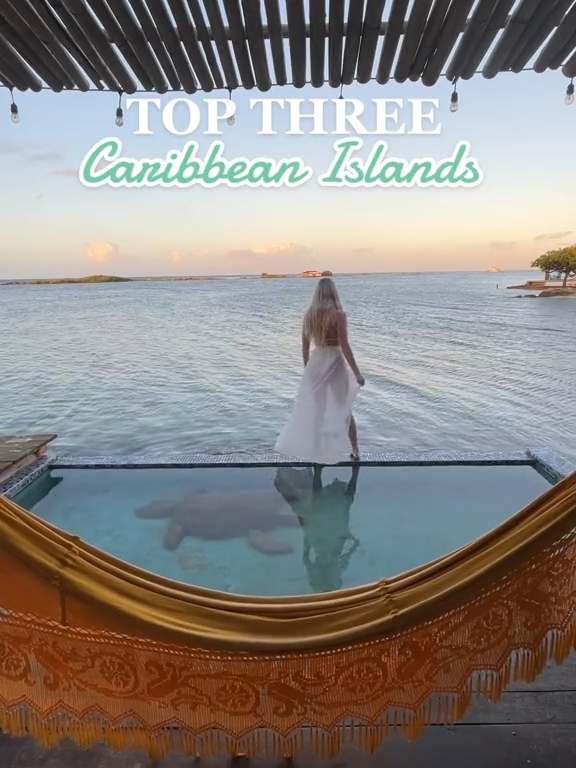 CARIBBEAN VACATION | Top 3 Caribbean Islands🌴😍 Don't know what to enjoy on your vacation in Caribbean Islands? 👀 SEE ALL THE PERFECT PLACES TO VISIT HERE 🙌 𝐅𝐨𝐥𝐥𝐨𝐰 𝐭𝐡𝐞 𝐥𝐢𝐧𝐤 𝐢𝐧 𝐦𝐲 𝐁𝐈𝐎 👆 #caribbeantravel #caribbeanresorts #overwaterbungalow #turksandcaicos #aruba #carribean #sea #blue #palmtrees #vacationmode